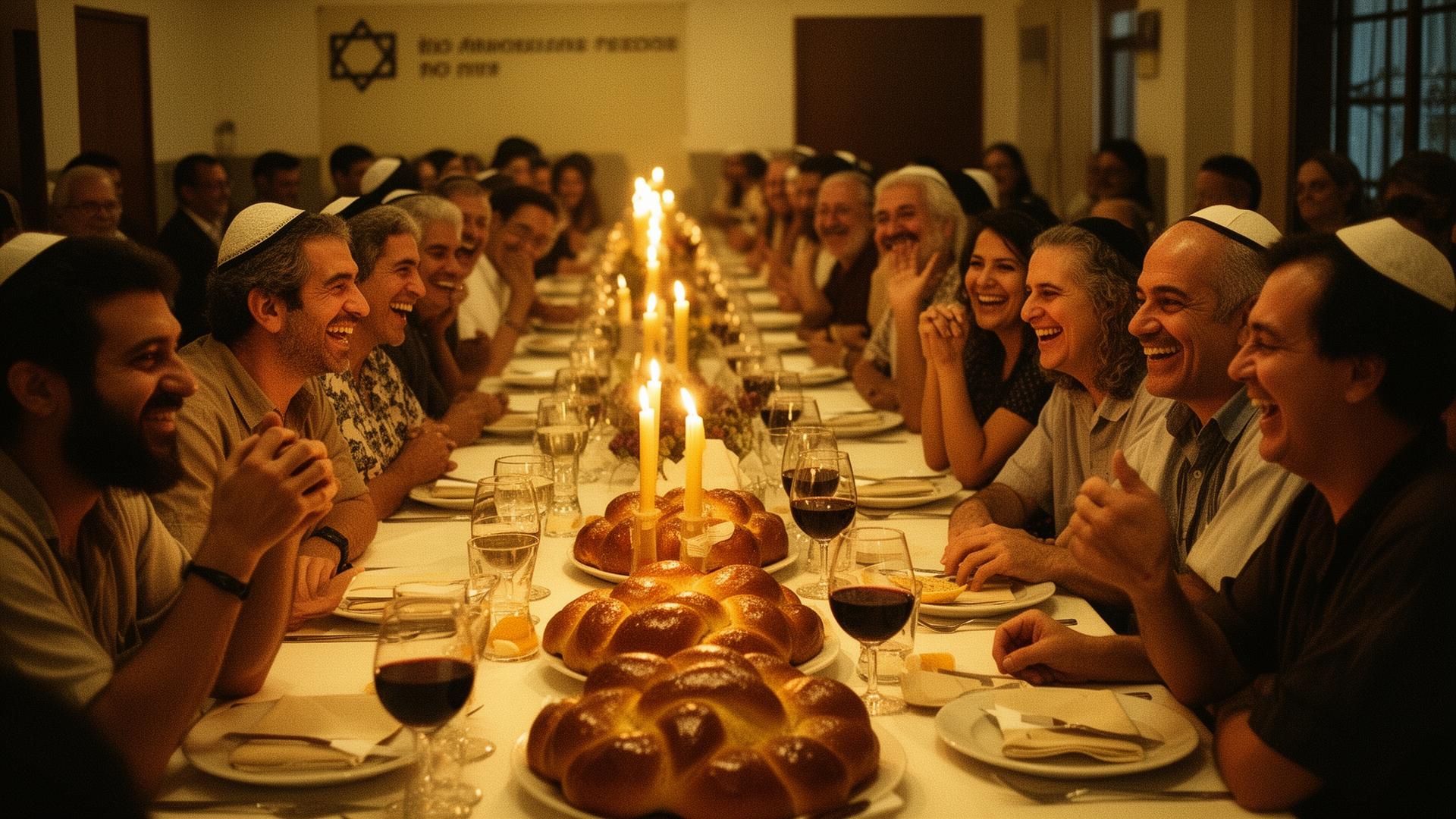 Mesa de Shabat no Maayan, em Copacabana
